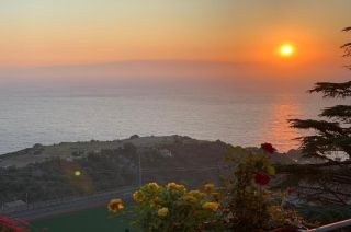 Sunrise view from the terrace.
